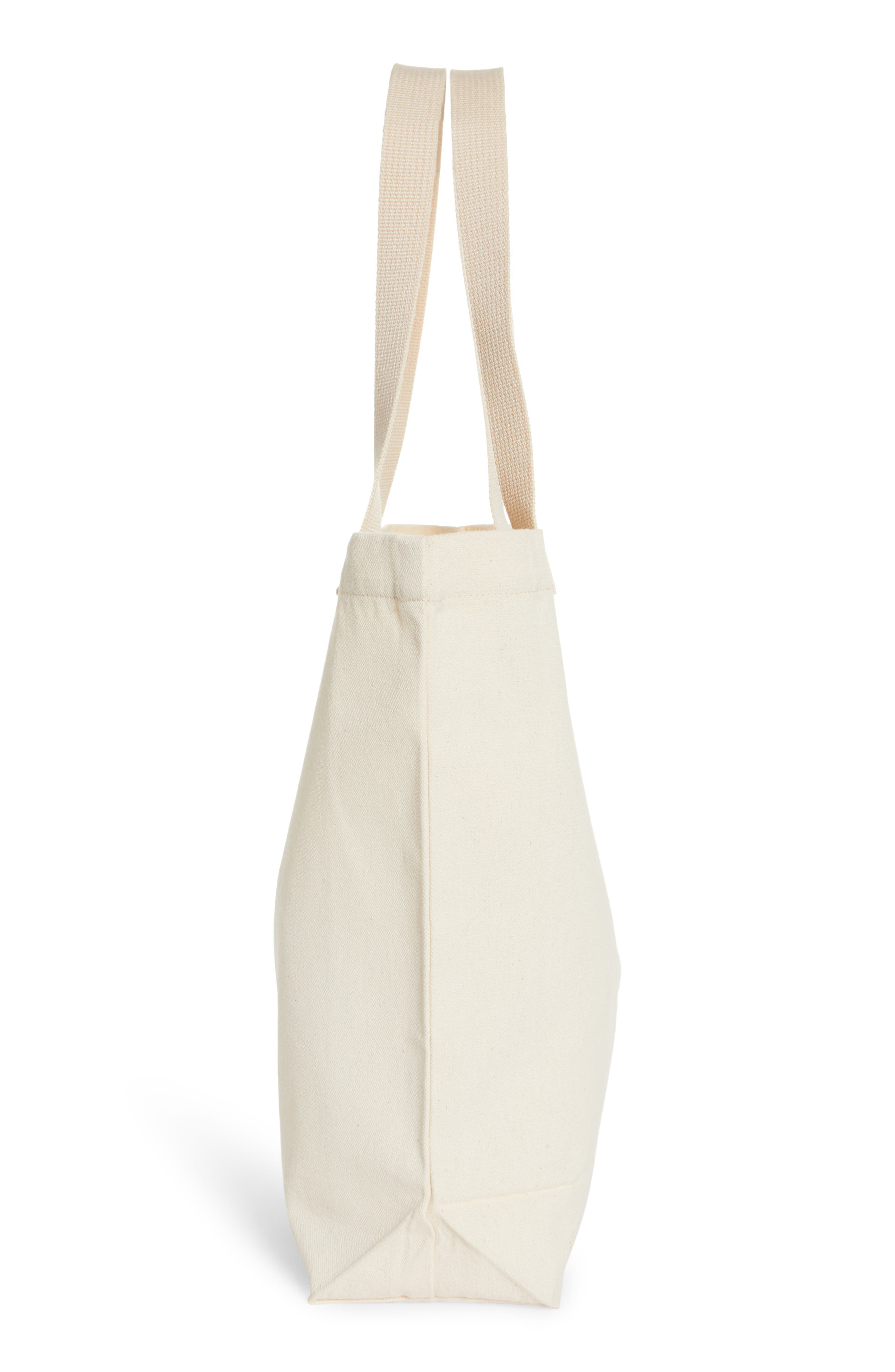 BEAMS JAPAN Mt. Fuji Logo Cotton Tote, Alternate, color, 