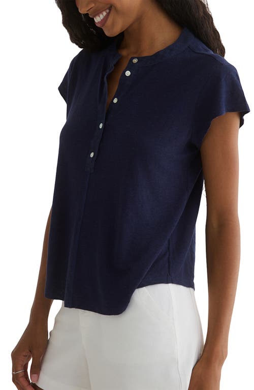Bella Dahl Placket Cap Sleeve Top