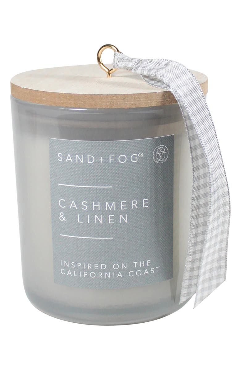 SAND AND FOG Cashmere & Linen Candle, Main, color, Cashmere N Linen