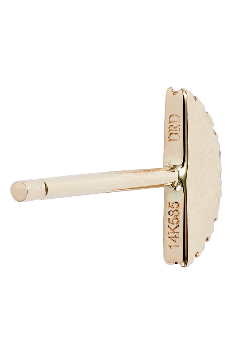 Dana Rebecca Designs Pavé Diamond Half Moon Studs, Alternate, color,