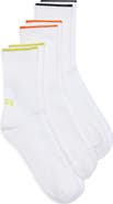 BOSS 3-Pack Logo Ribbed Crew Socks