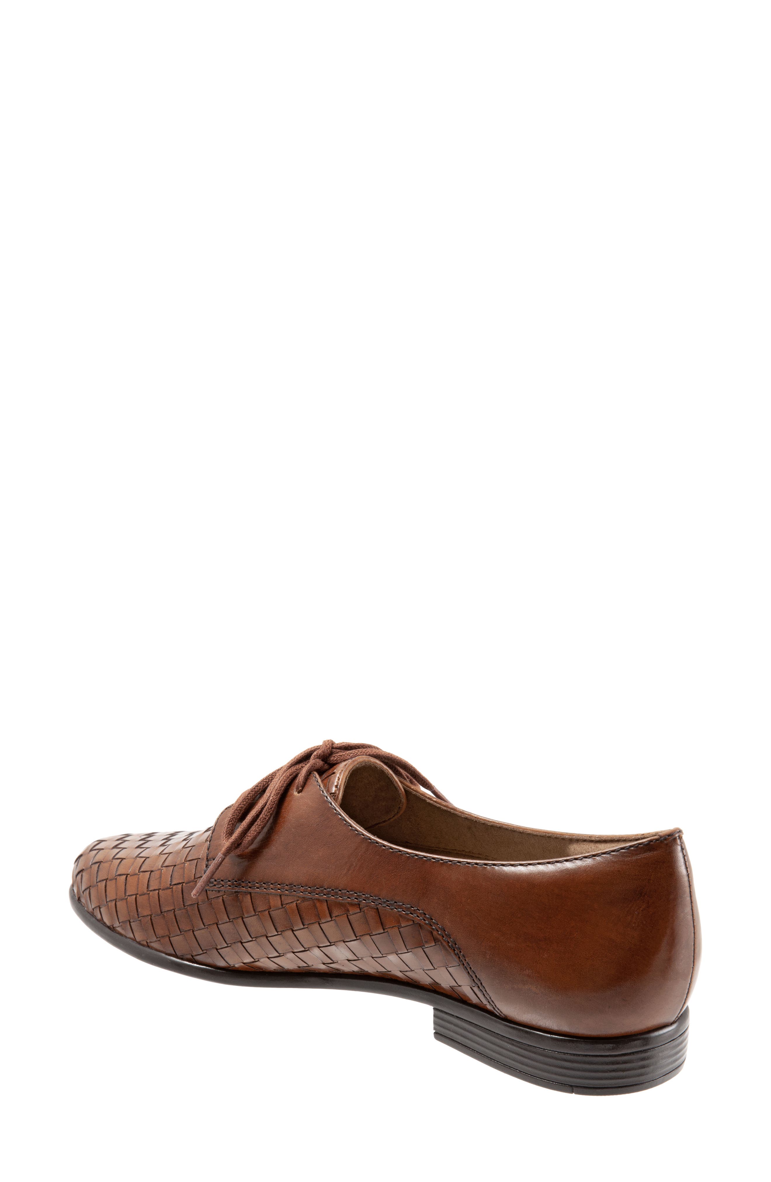 Lizzie Derby Flat, Alternate, color, COGNAC LEATHER