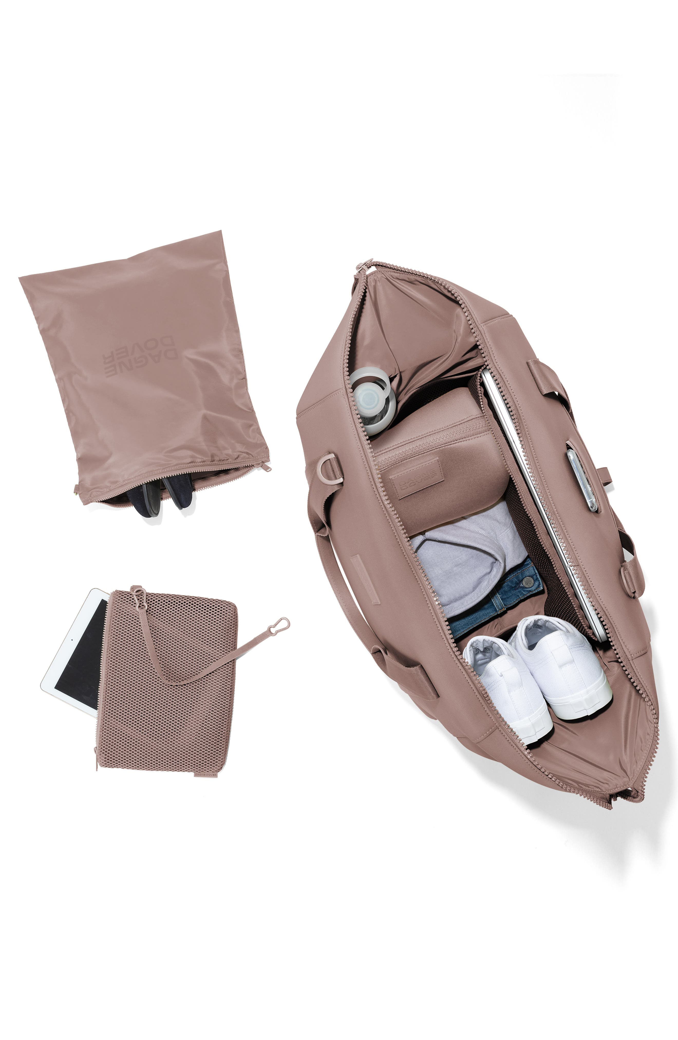 Dagne Dover Landon Extra Large Neoprene Carryall, Alternate, color, Dune