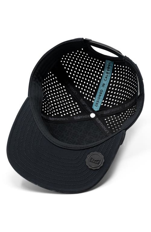 Melin Trenches Icon Hydro Performance Snapback Hat In Smoke