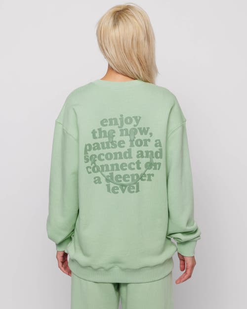 Samii Ryan Smiley Connections Crewneck In Green