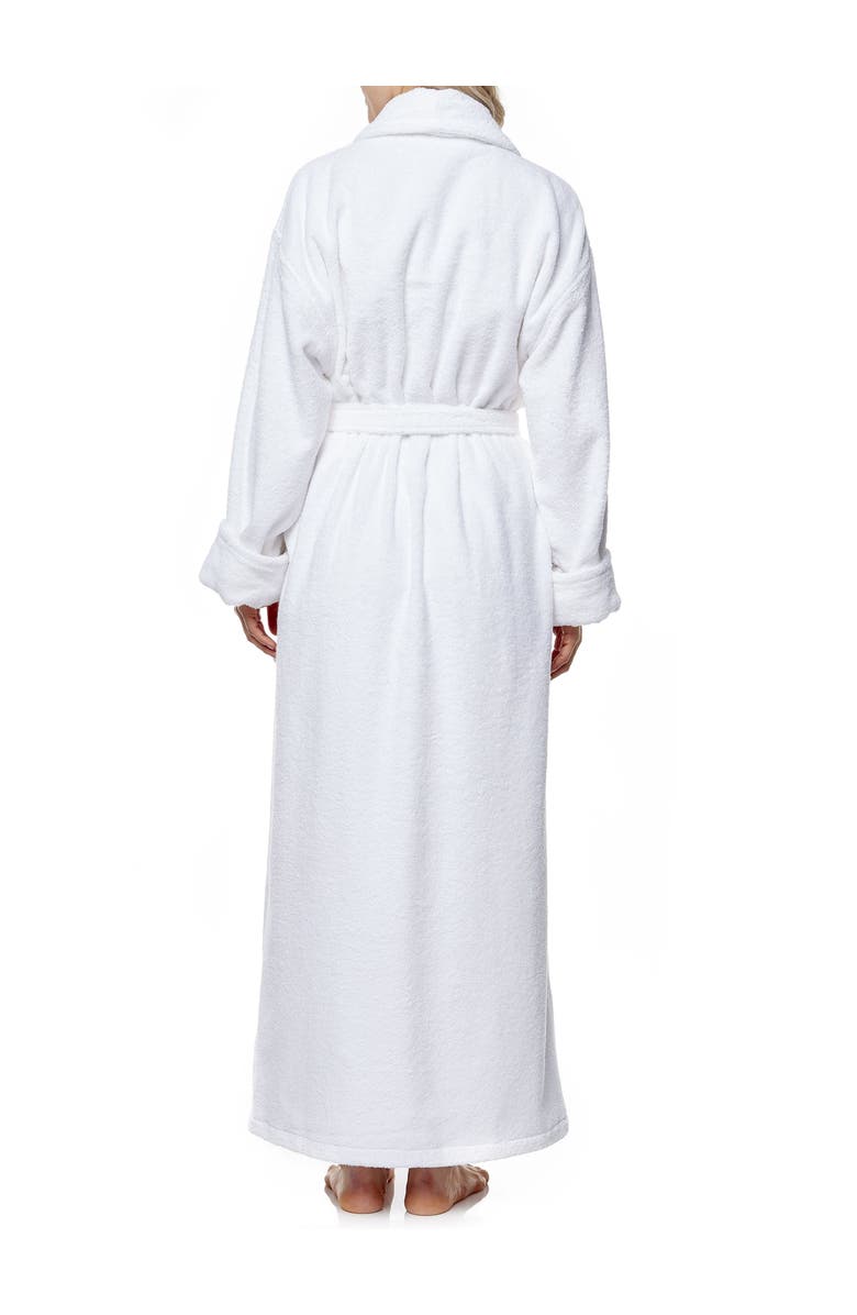 ARUS Optimus Long Cotton Bathrobe for Women, Alternate, color, White
