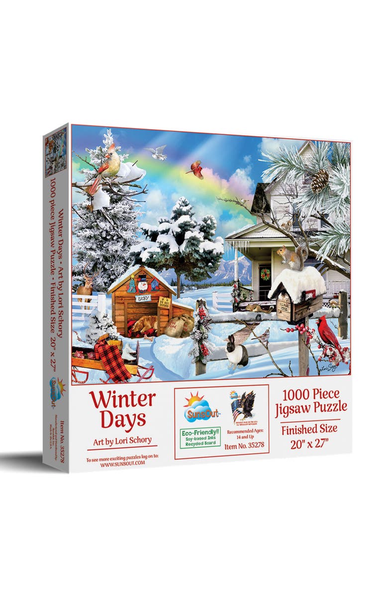Sunsout Winter Days 1000 piece Jigsaw Puzzle for Adults, Main, color, Multicolor