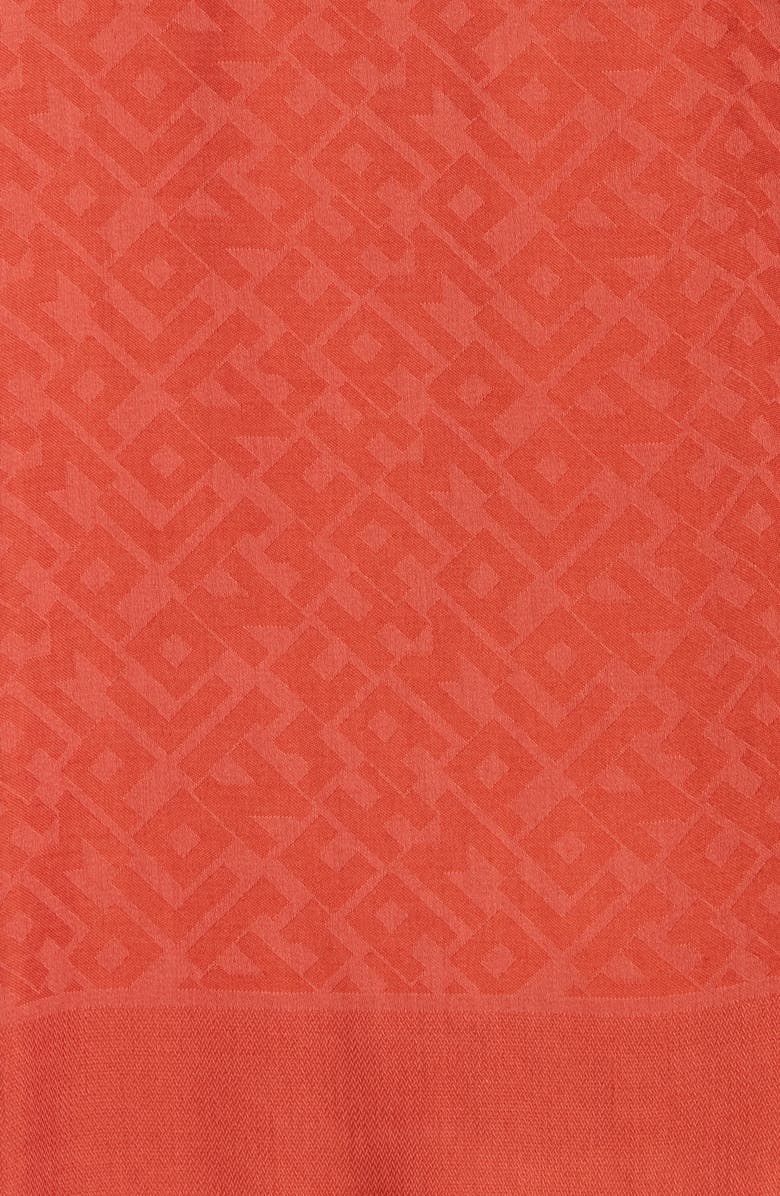 Longchamp Scarf, Alternate, color, Burnt Red