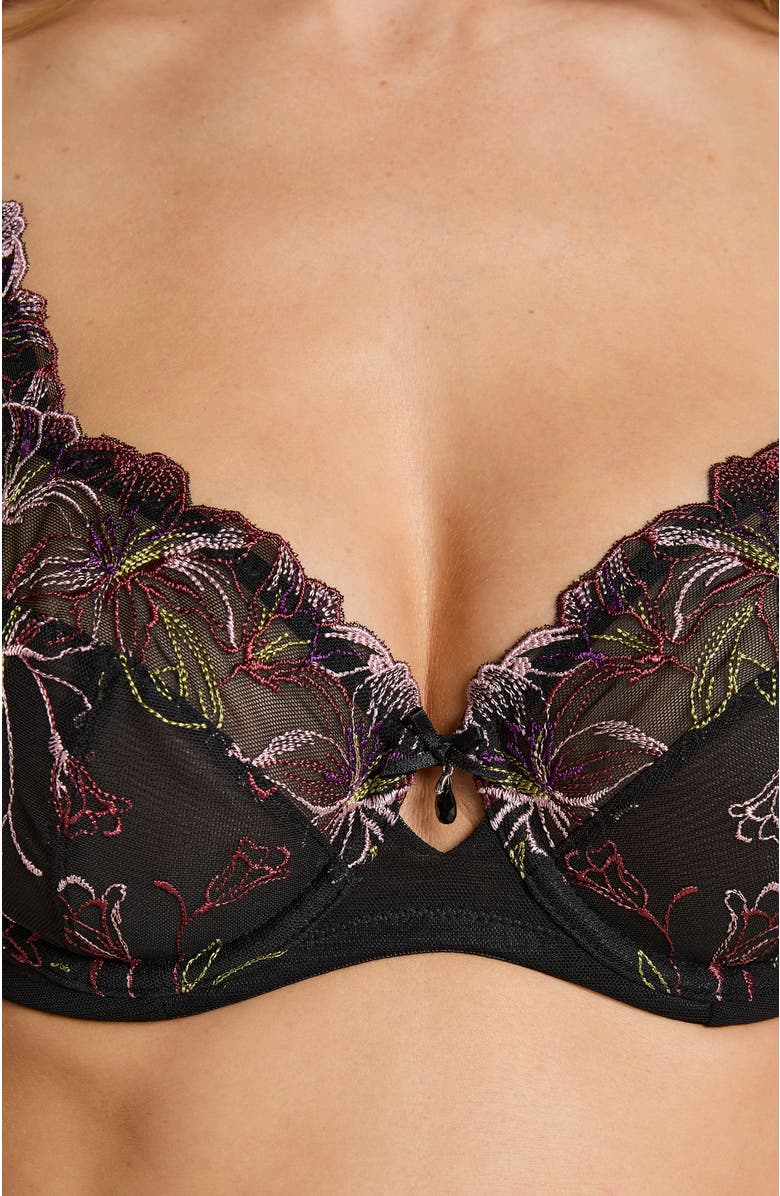 Hunkemöller Lily Non-Padded Underwired Bra, Alternate, color, Black