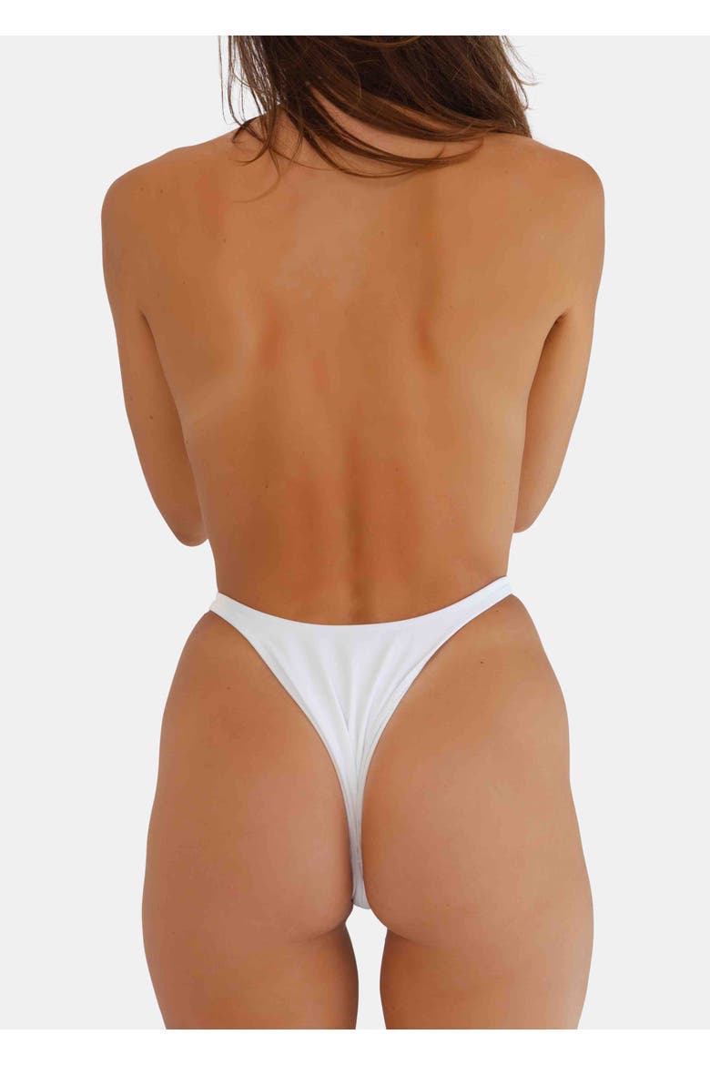 Ricci One Piece Swimsuit, Alternate, color, White