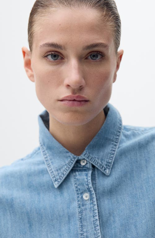 Mango Classic Oversized Denim Shirt