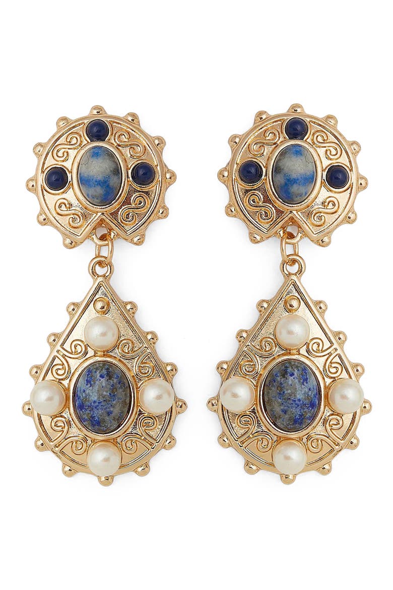 Bettye Drop Earrings, Main, color, GOLD