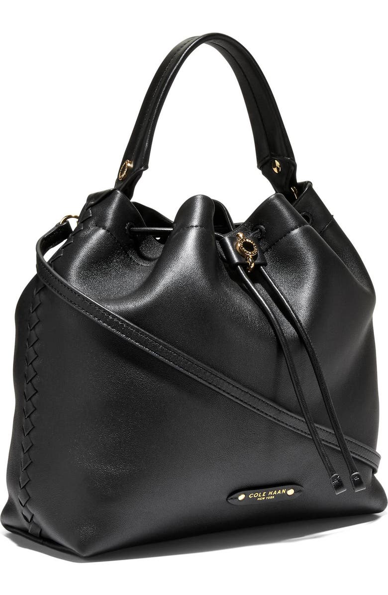 Cole Haan Isabella Bucket Bag, Alternate, color, Black