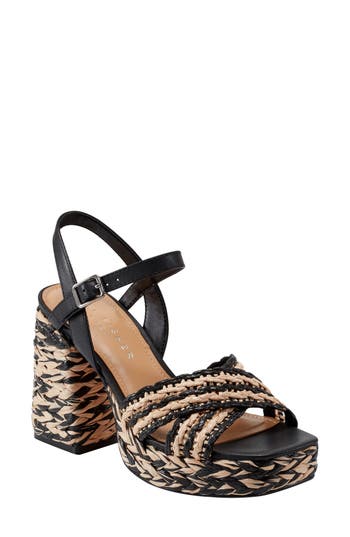 Marc Fisher Ltd Juliey Ankle Strap Platform Sandal In Multi