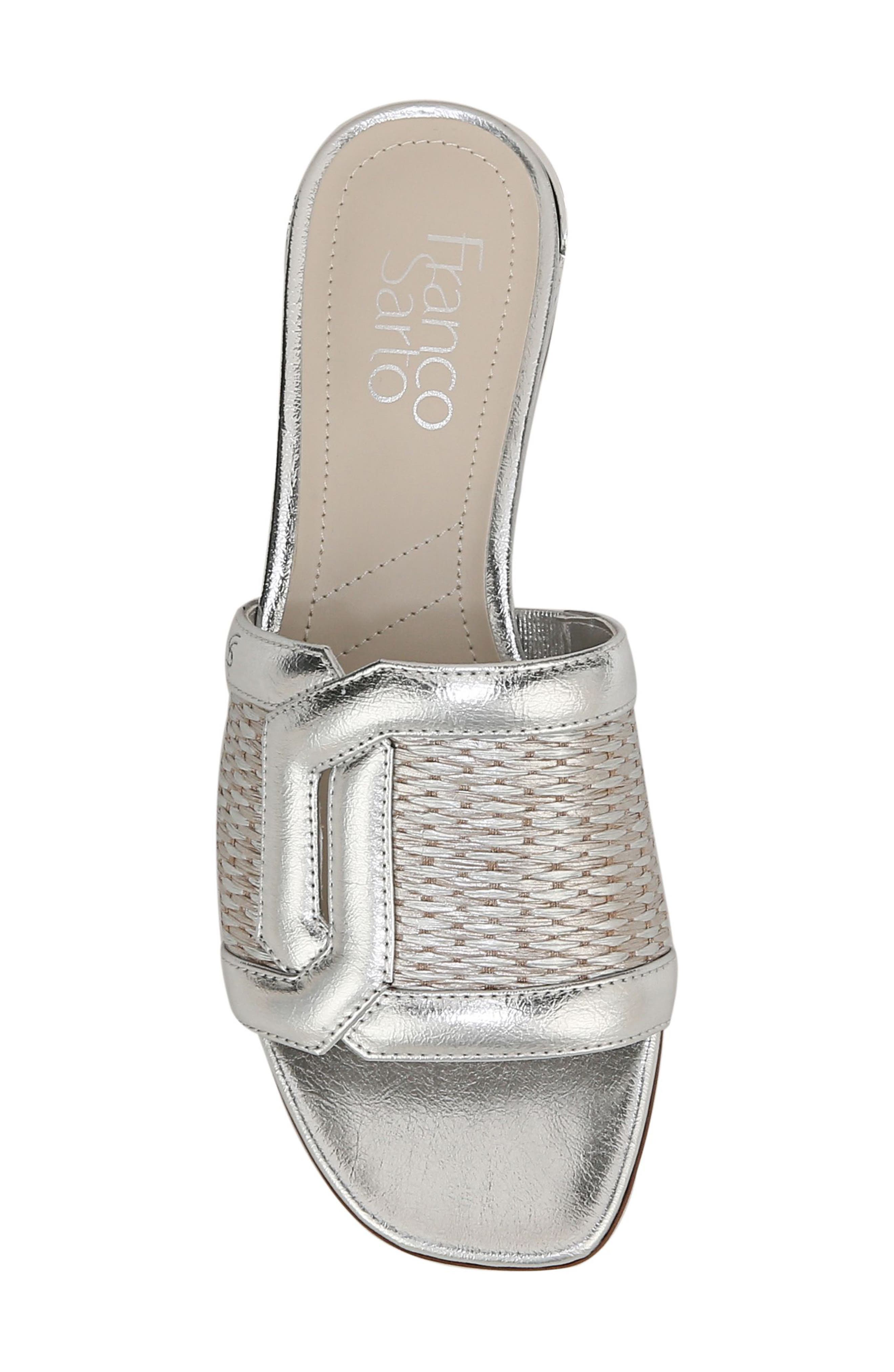 Franco Sarto Margot Slide Sandal, Alternate, color, Silver Grey
