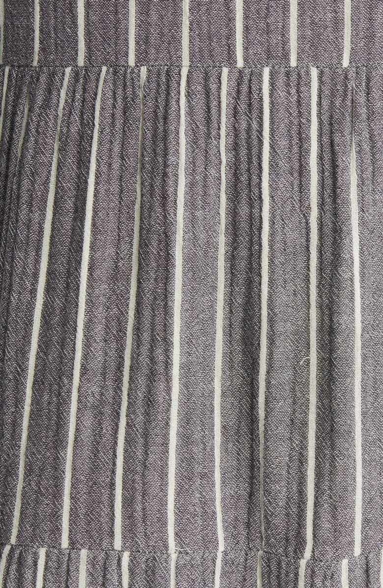 Marine Layer Corinne Stripe Tiered Cotton Gauze Maxi Dress, Alternate, color,