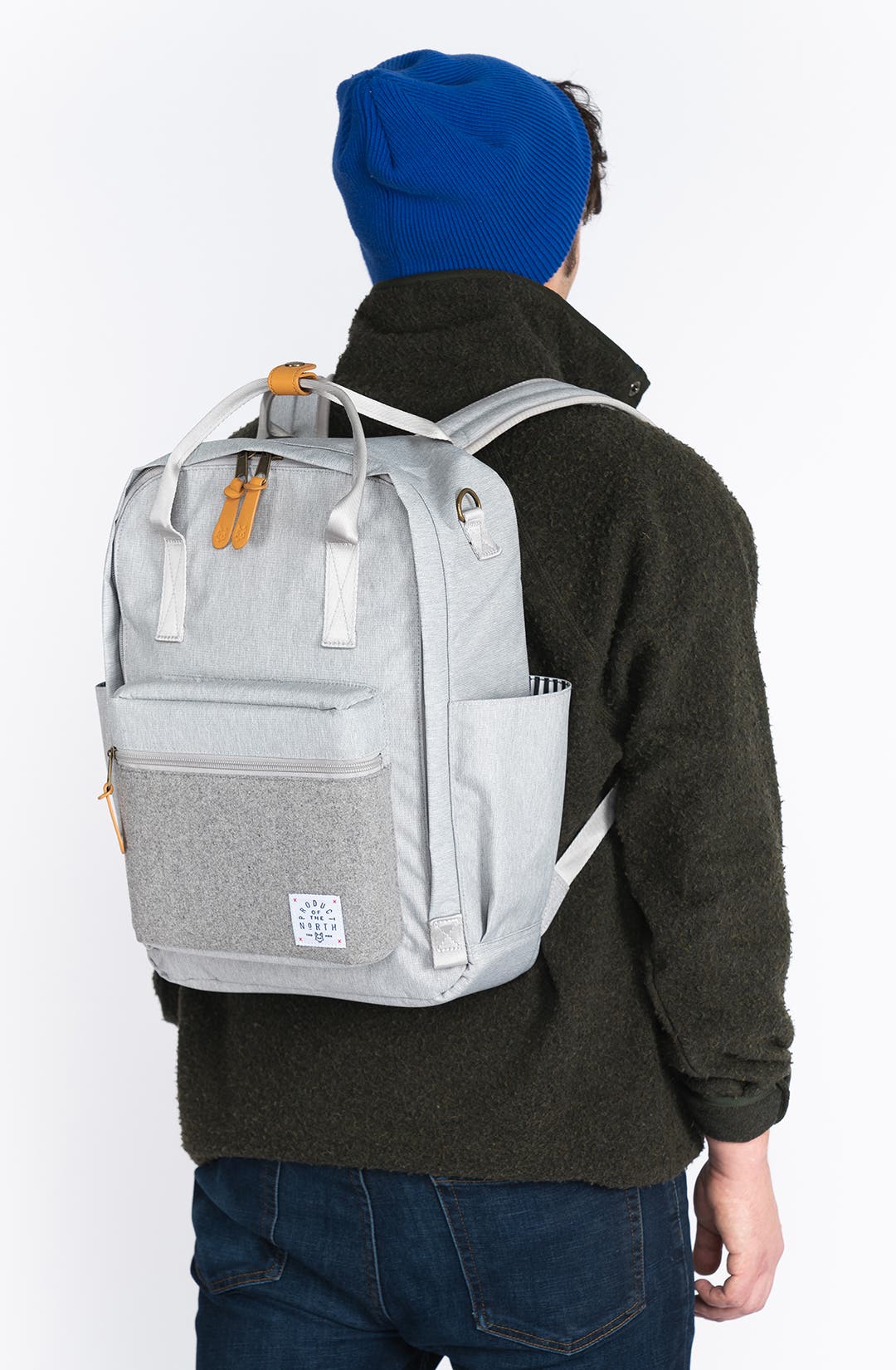 Product of the North Elkin Sustainable Diaper Backpack, Alternate, color, Heather Grey