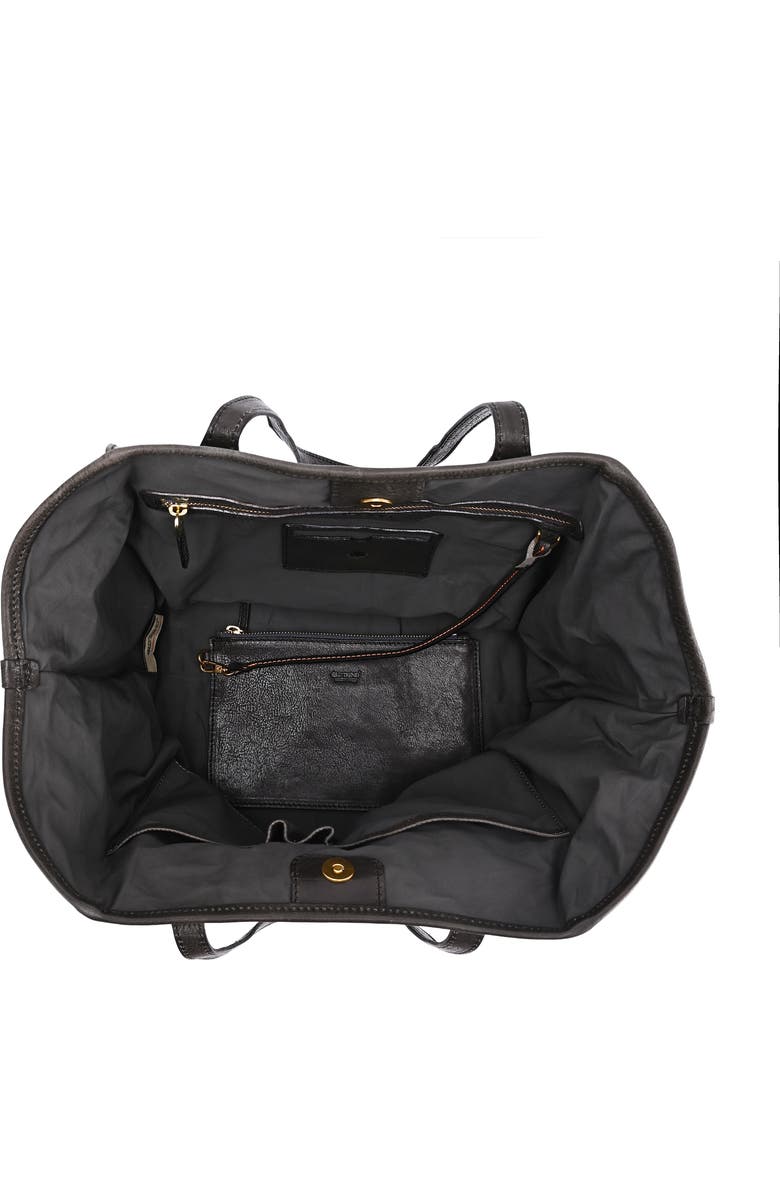 OLD TREND Iris Genuine Leather Soft Structured Carryall Tote, Alternate, color, Grey