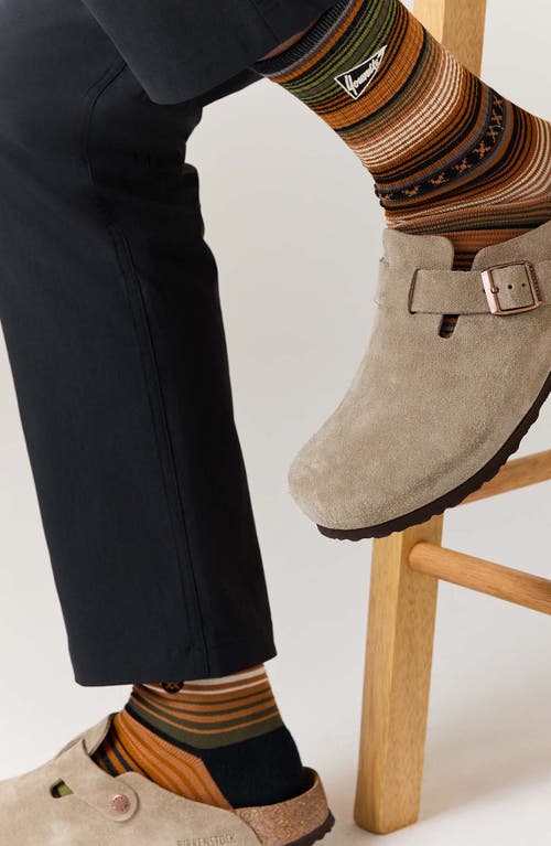 Stance Curren Parks Cotton Blend Crew Socks In Brown