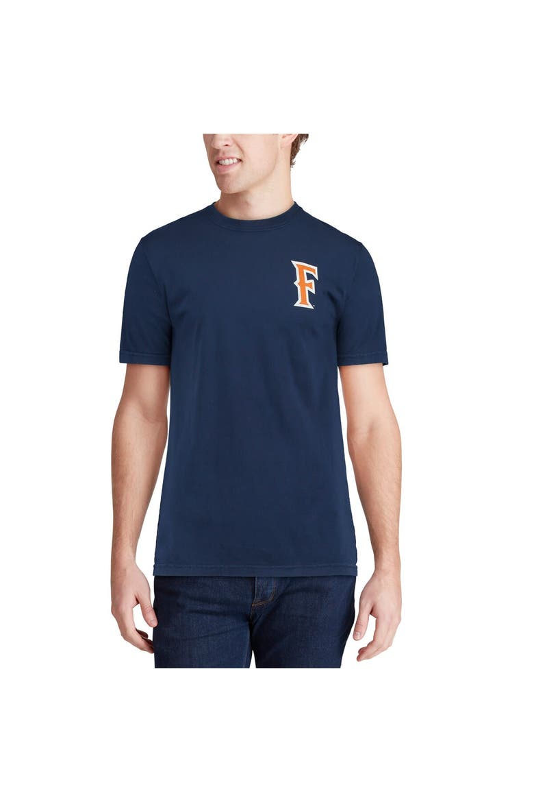 Men's Navy Cal State Fullerton Titans Baseball Flag Comfort Colors T-Shirt, Alternate, color, Navy