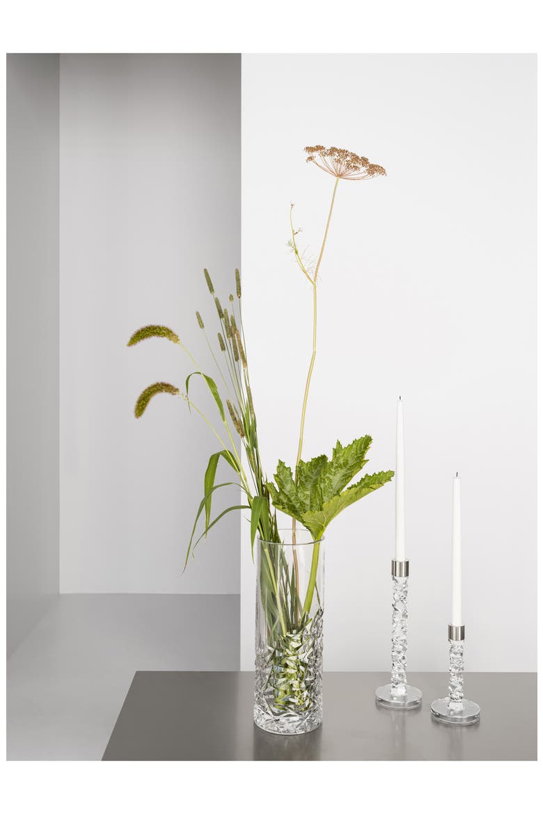 Carat Set of 2 Crystal Candlesticks, Alternate, color, NO COLOR