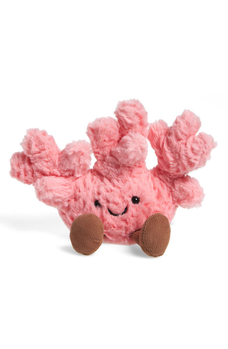 Jellycat Amuseables Coral Plush Toy, Main, color, 