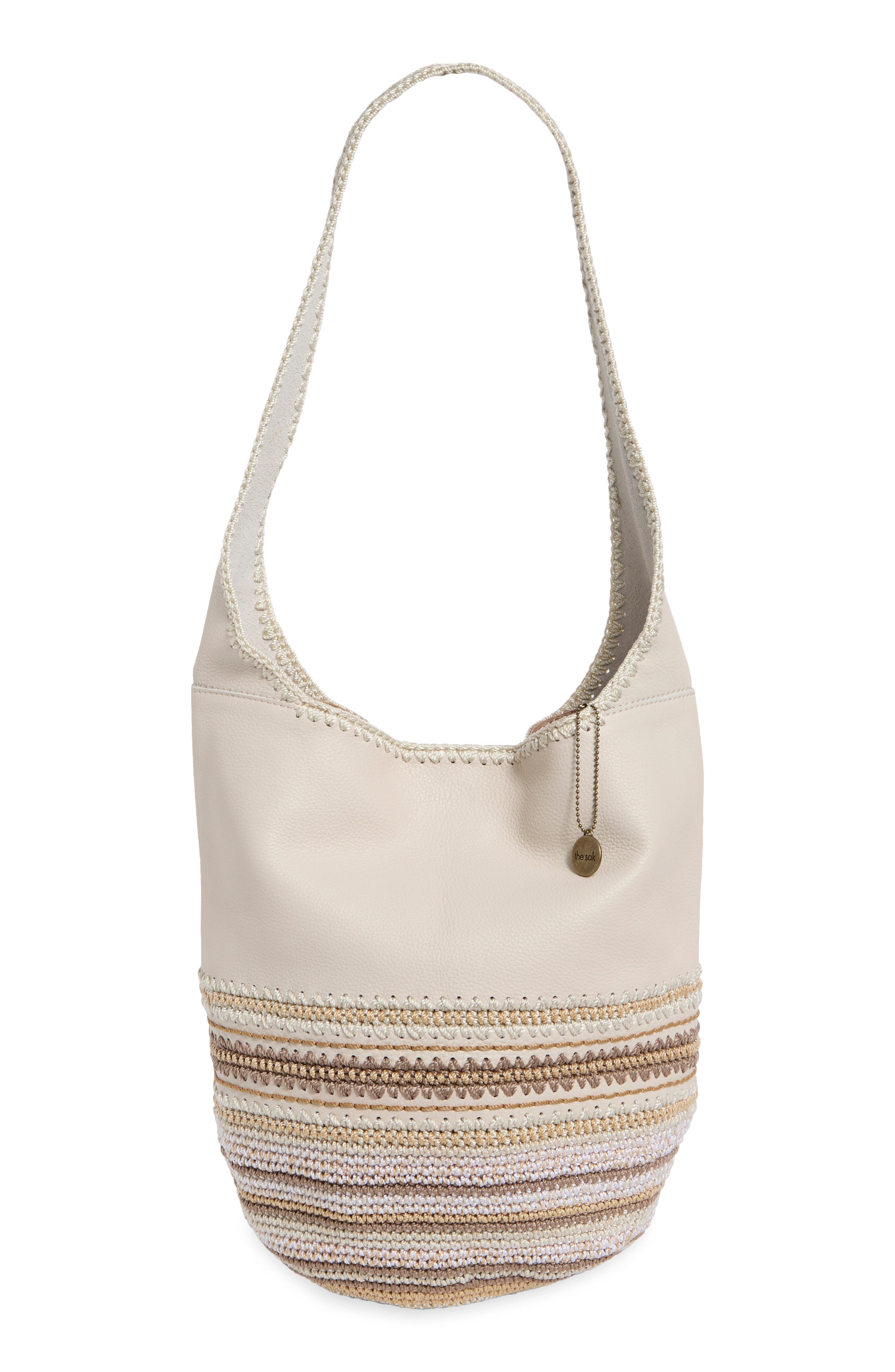 120 Leather Hobo, Main, color, STONE NEUTRAL SEMINYAK