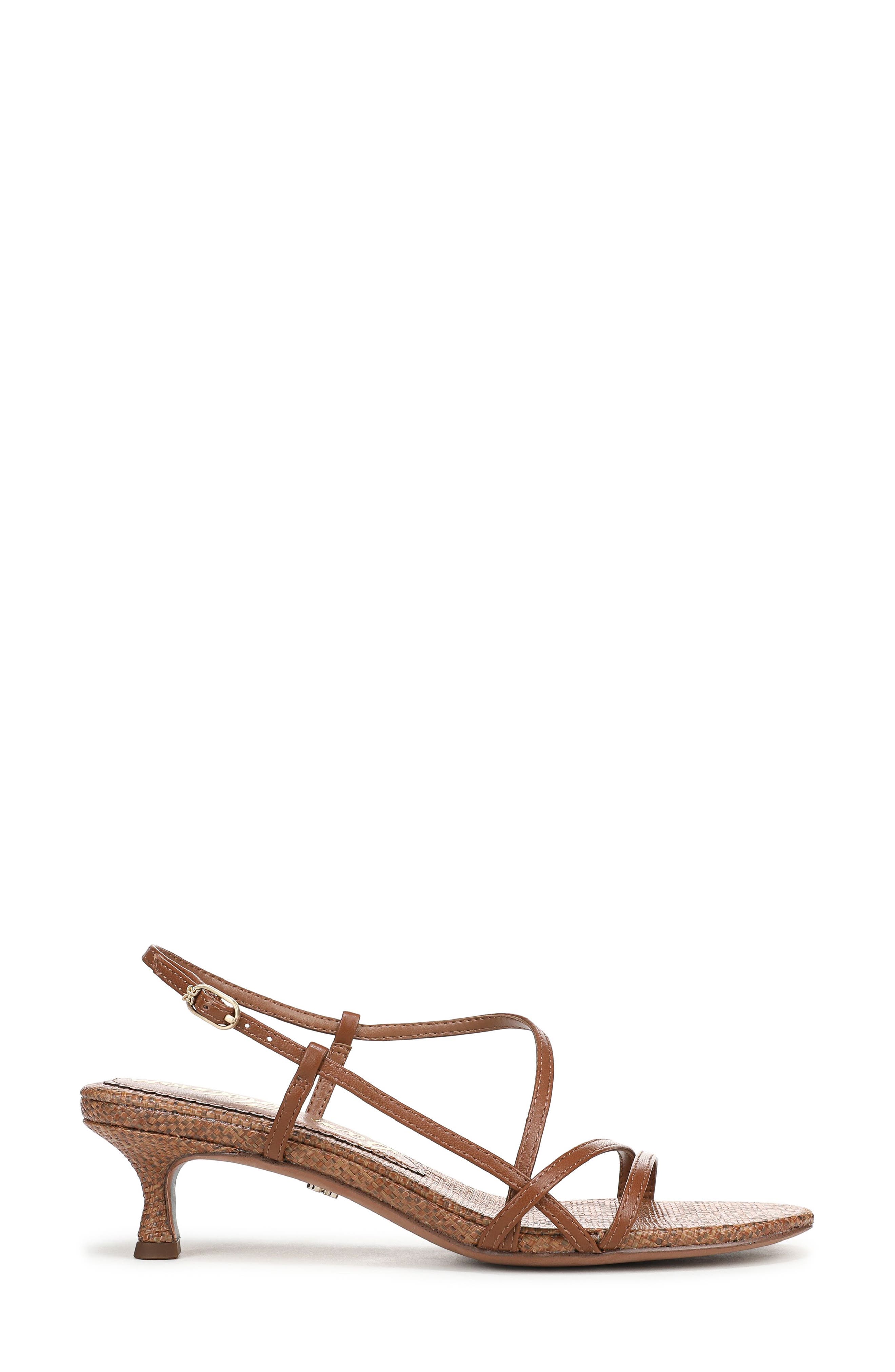 Sam Edelman Cora Slingback Kitten Heel Sandal, Alternate, color, Rich Cognac