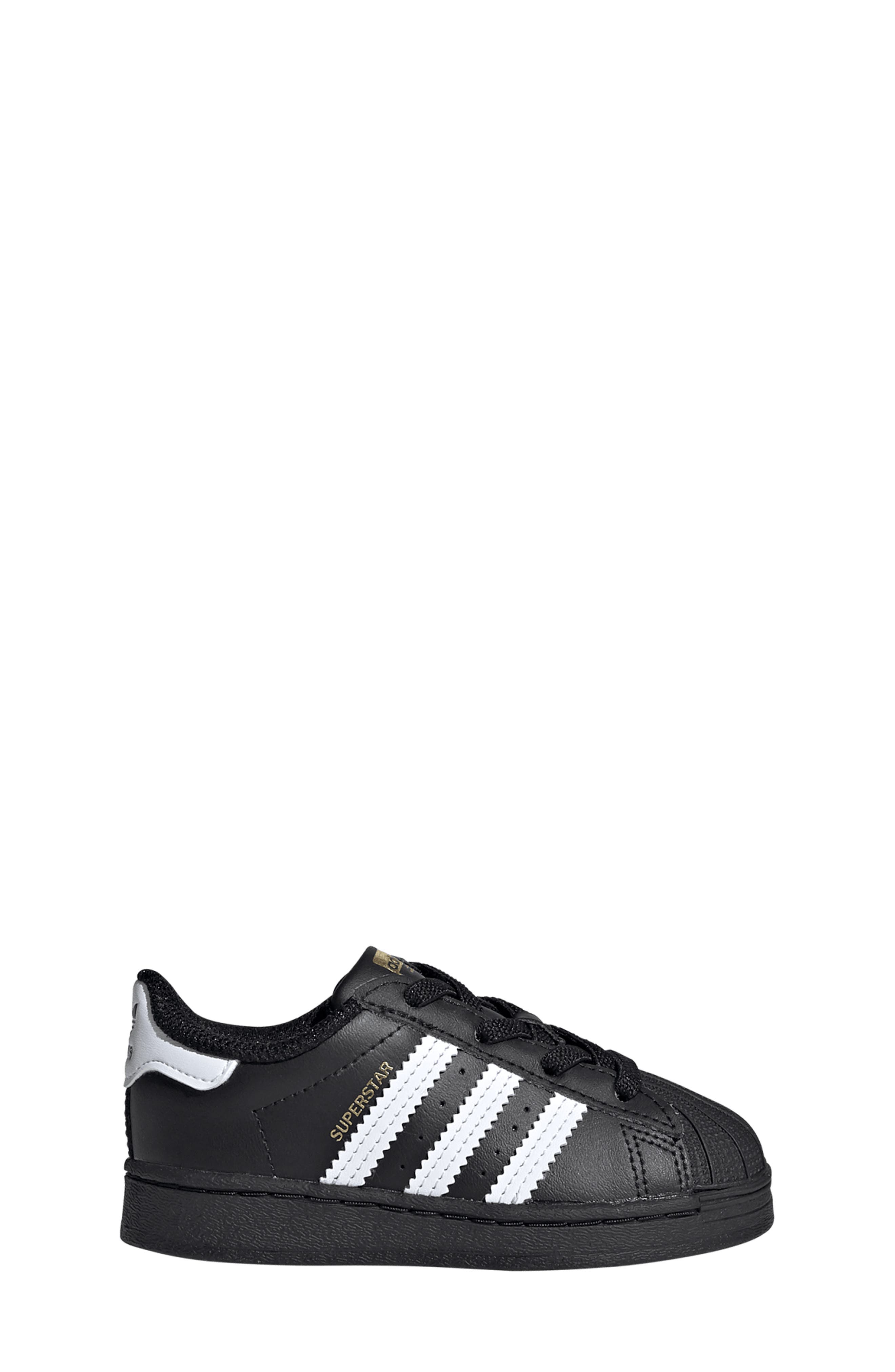 adidas Kids' Superstar Sneaker, Alternate, color, Black/ White/ Black