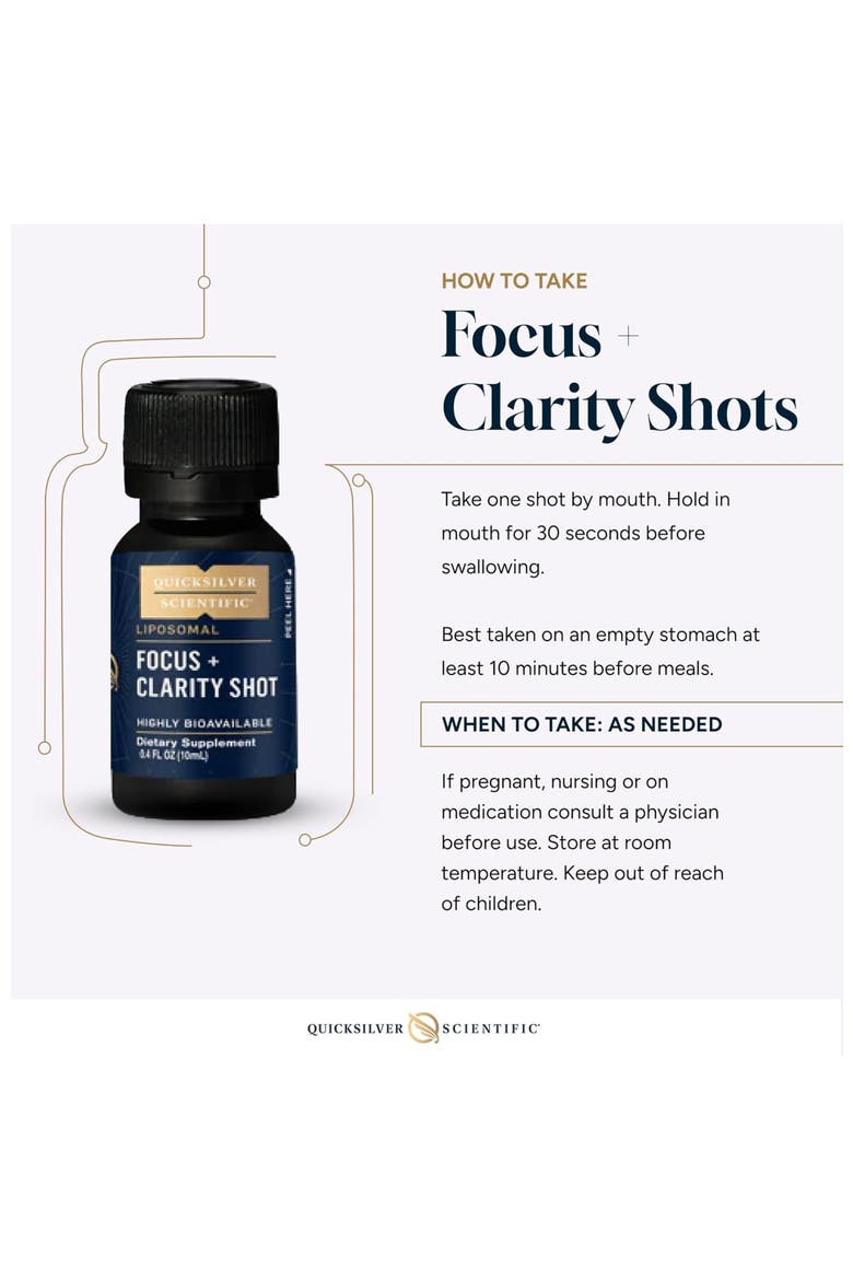 Focus and Clarity Liposomal Energy Support Shot, Alternate, color, None