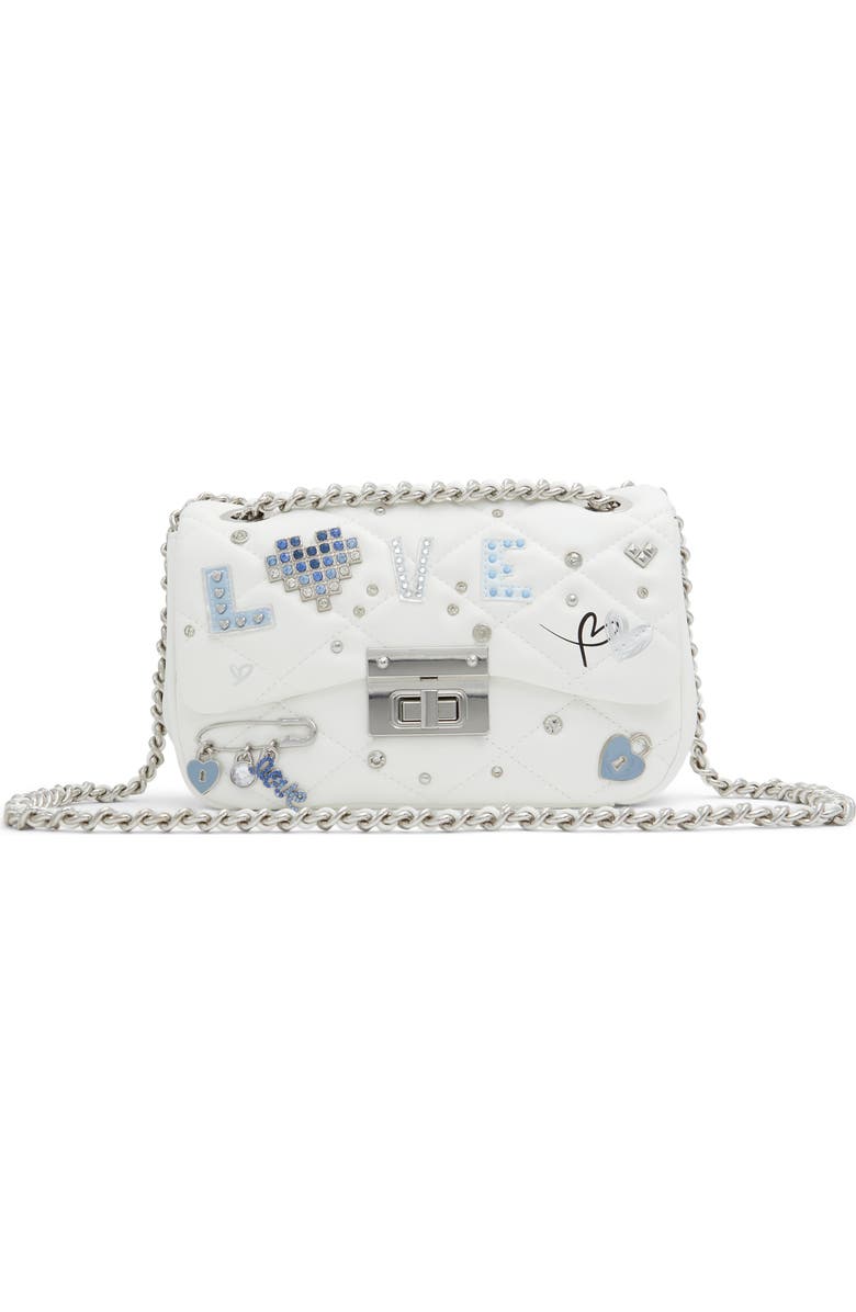 ALDO Digilove Quilted Faux Leather Shoulder Bag, Main, color,