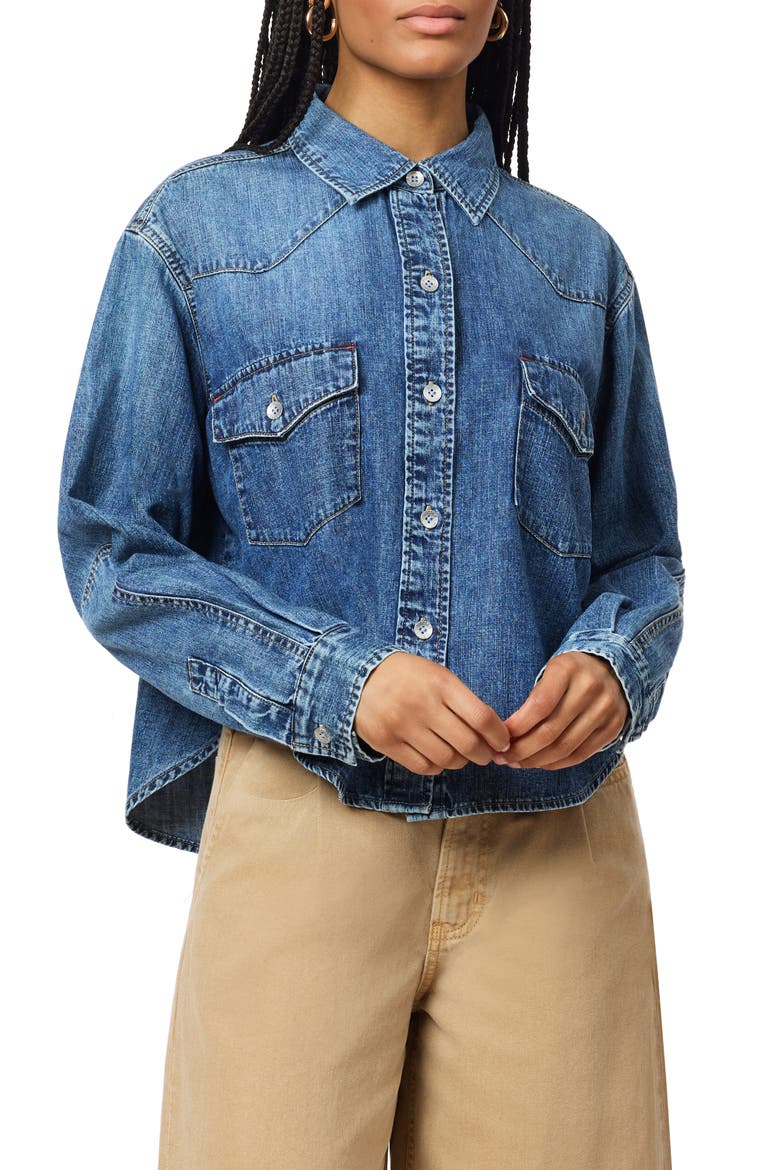 Denim Western Shirt, Main, color, SANTA FE