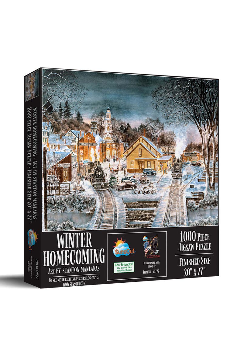 Winter Homecoming 1000 piece Jigsaw Puzzle for Adults, Main, color, Multicolor