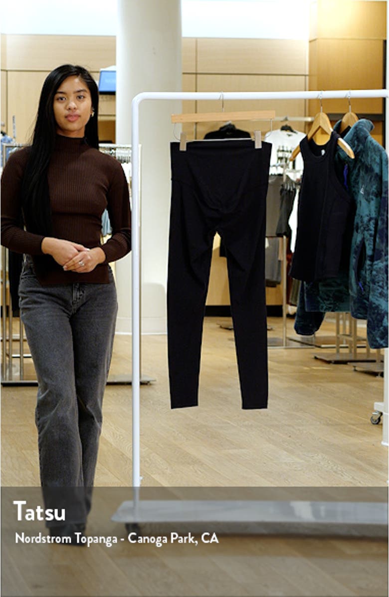 Mamasana Studio Luxe High Waist Maternity Leggings, sales video thumbnail