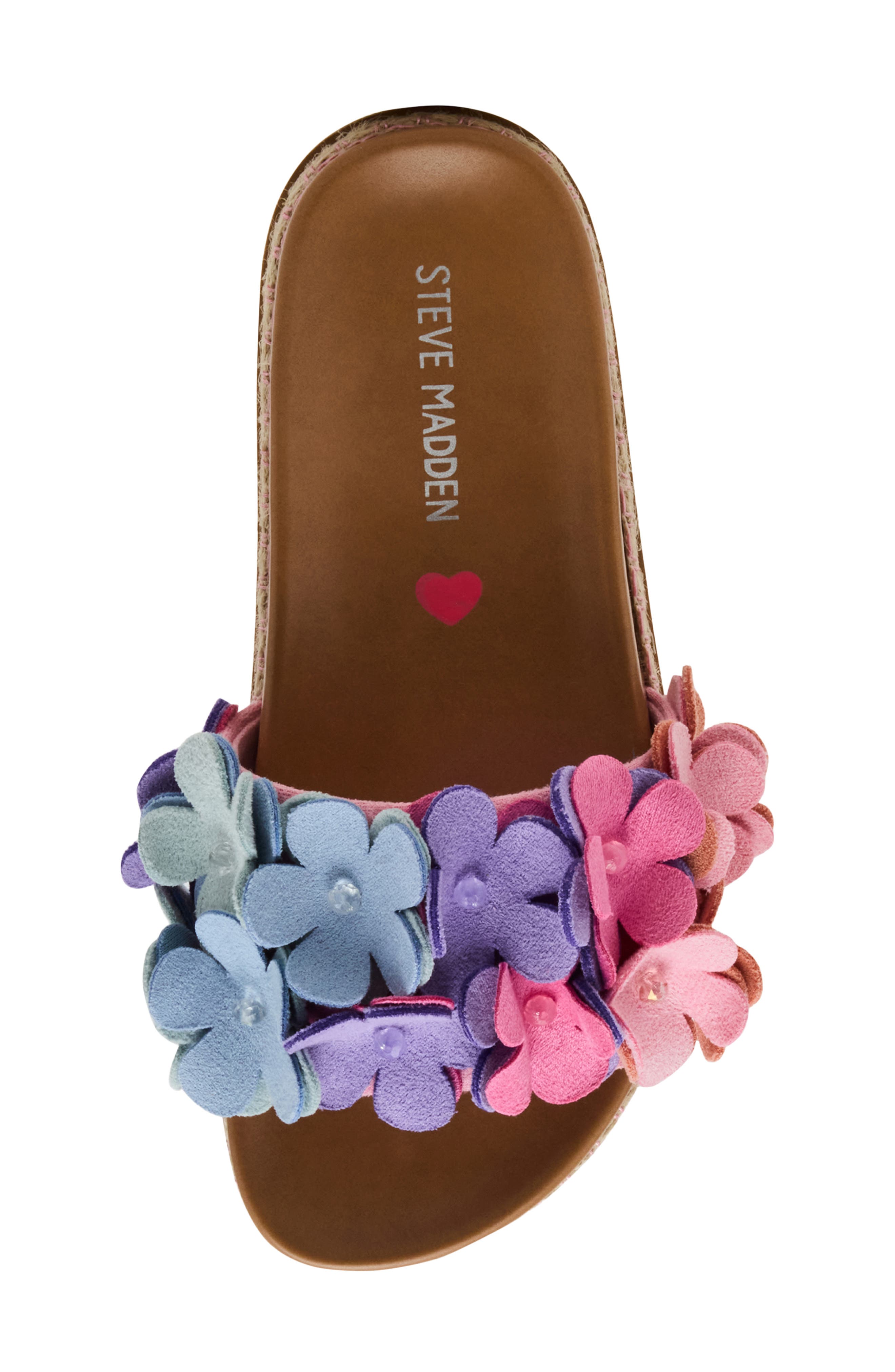 Steve Madden Kids' Jpompey Espadrille Platform Slide Sandal, Alternate, color, Ombre