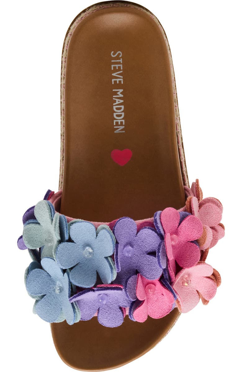 Steve Madden Kids' Jpompey Espadrille Platform Slide Sandal, Alternate, color, Ombre