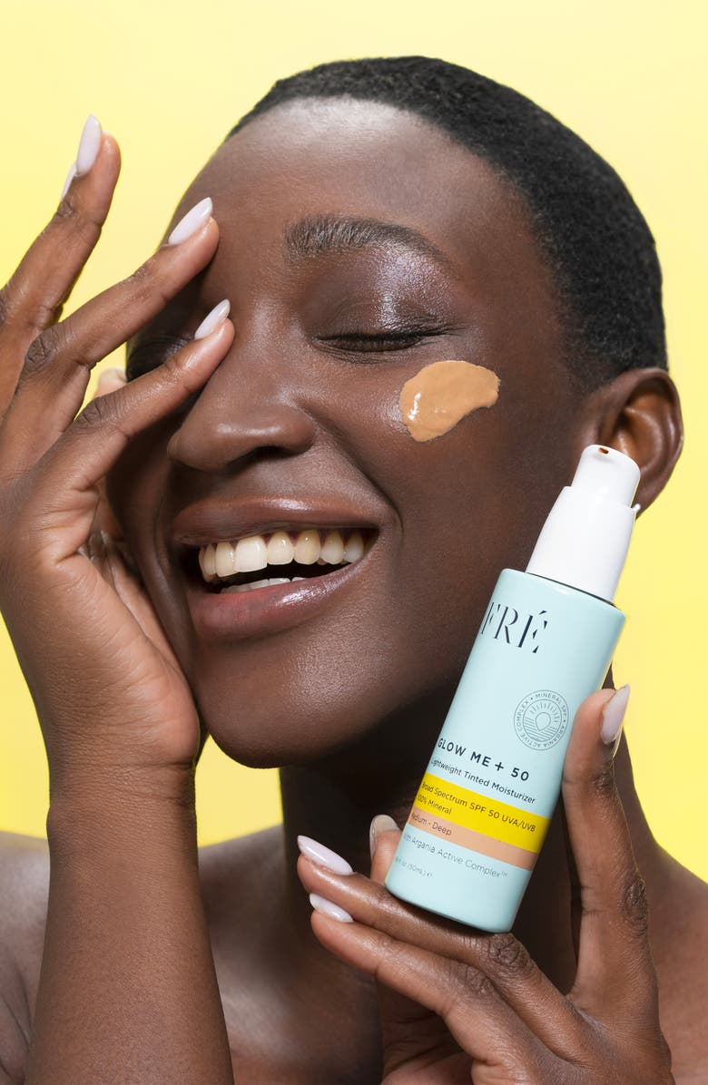 FRÉ Skincare GLOW ME + Tinted Mineral SPF 50, Alternate, color, Medium - Deep Brown