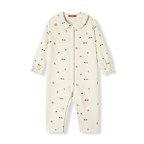Stretch Fleece Collar Jumpsuit (Baby)