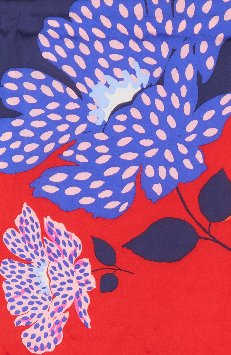 Kate Spade New York Dotty Floral Silk Scarf, Alternate, color,