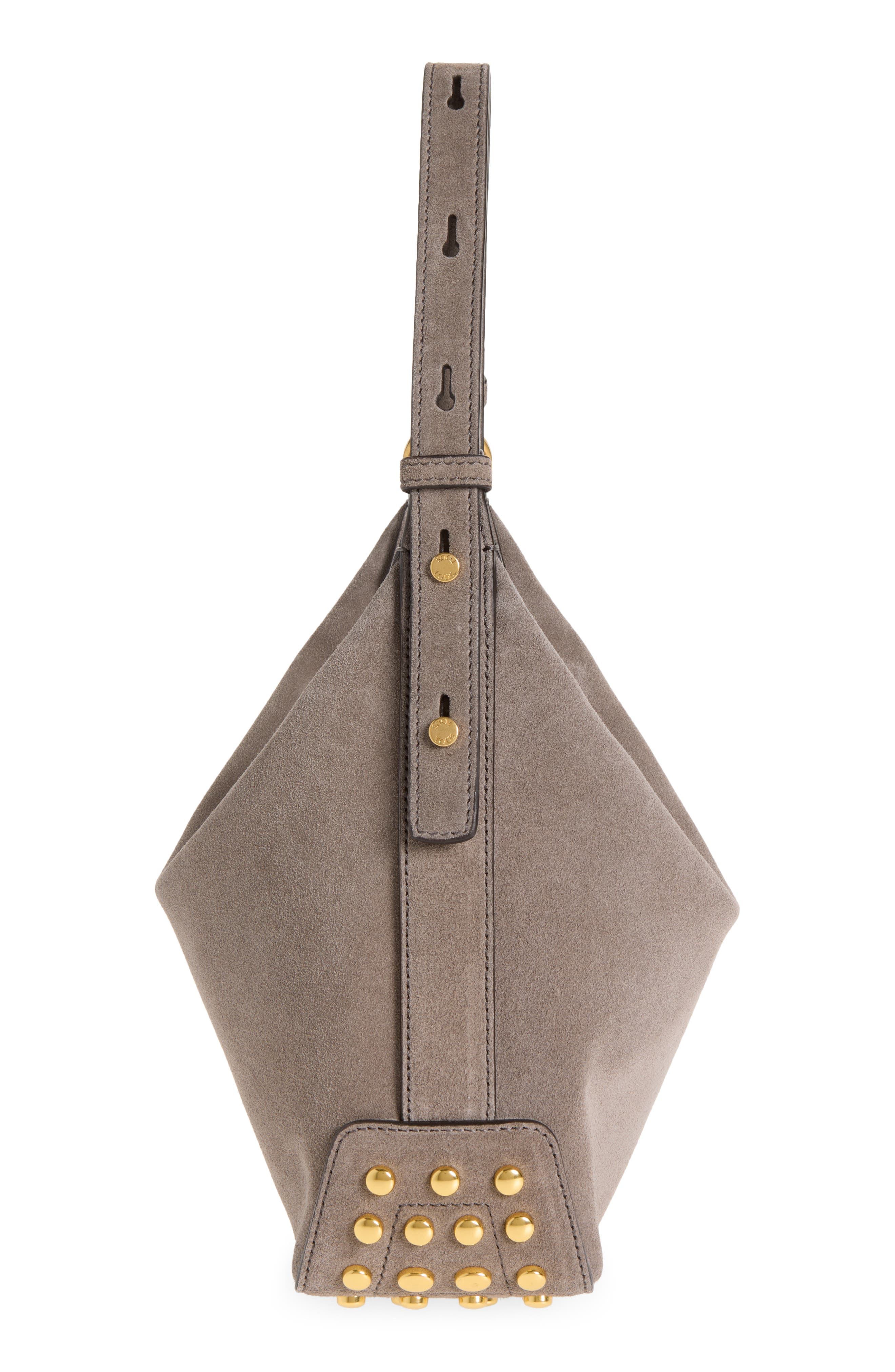 Gmt Sacca Mini Leather Hobo Bag, Alternate, color, ARGILLA SCURO