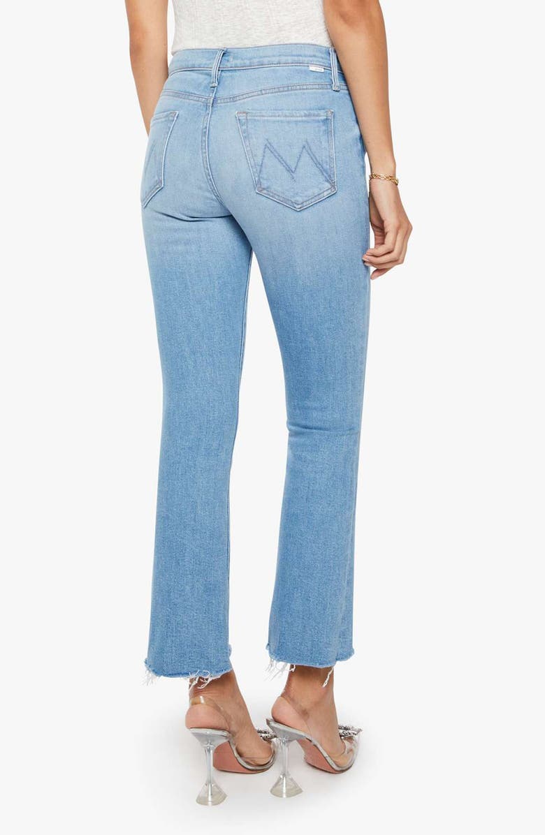 MOTHER The Outsider Flood Frayed Ankle Bootcut Jeans, Alternate, color, Room Service