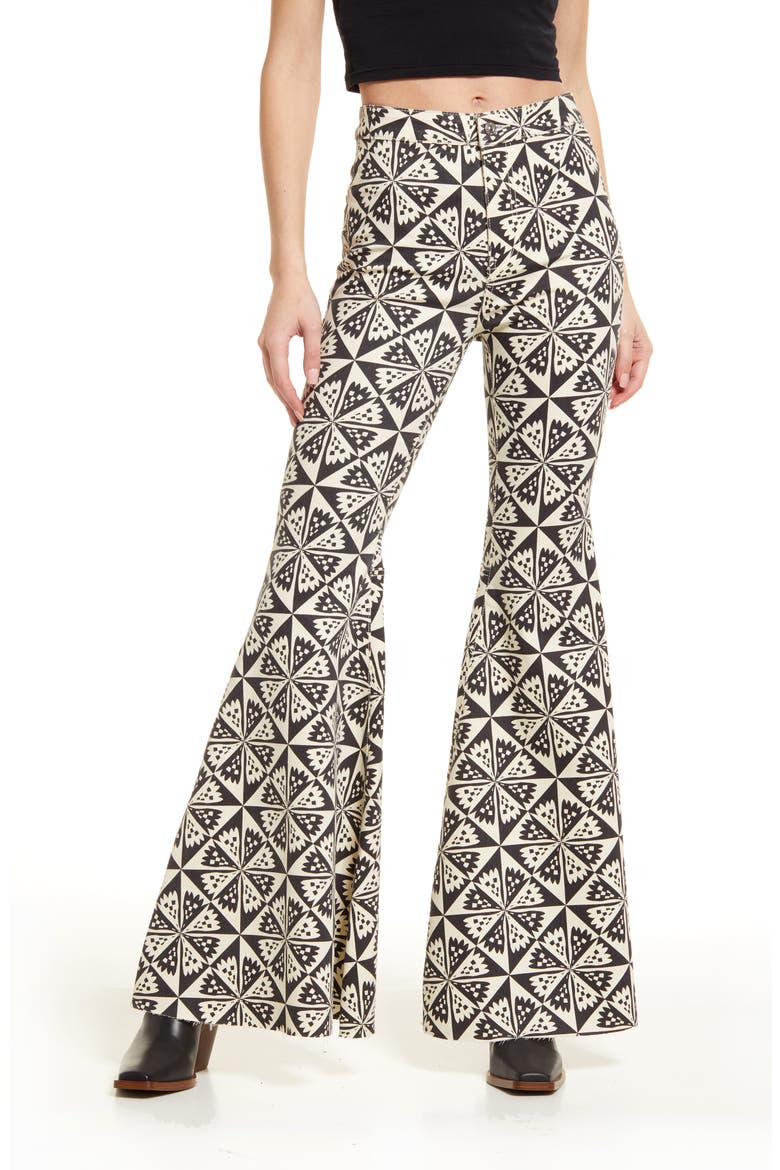 We the Free Just Float On Flare Leg Jeans, Main, color, BLACK COMBO