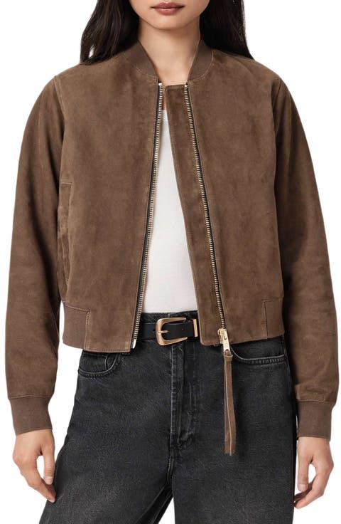 Orten Suede Bomber Jacket