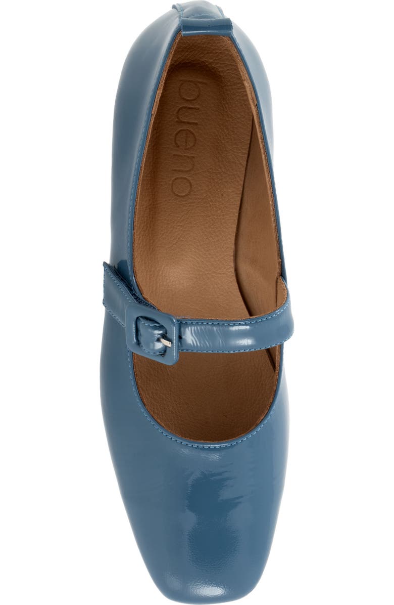 Bueno Eliana Mary Jane Flat, Alternate, color, Denim Patent