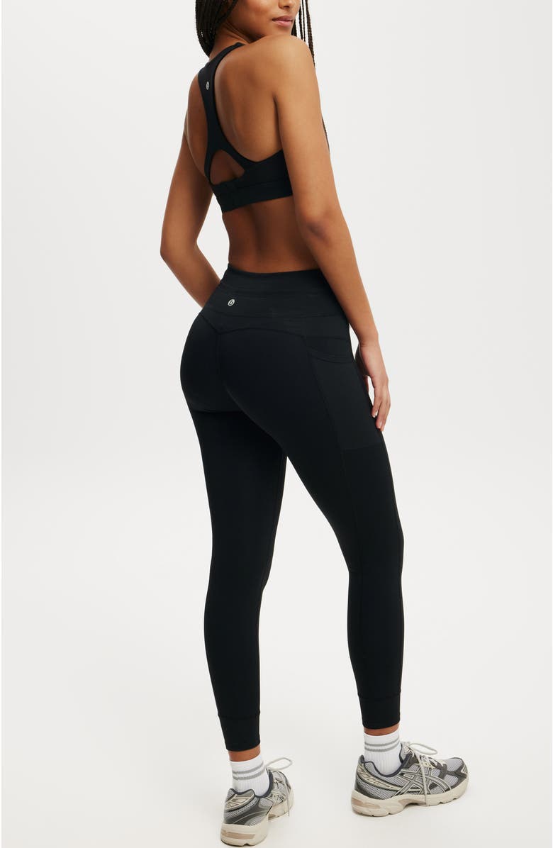 COTTON ON BODY Women's Active Ultimate Run Rib 7/8 Tight, Alternate, color, 