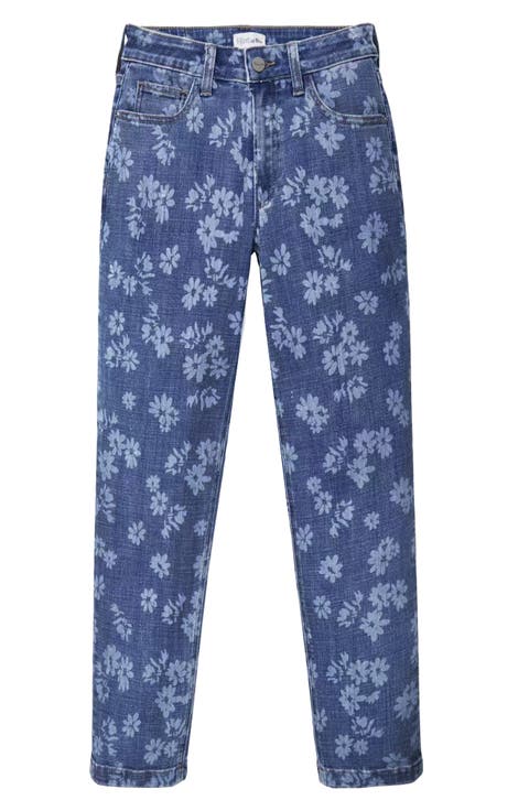 High Waist Slim Straight Leg Jeans