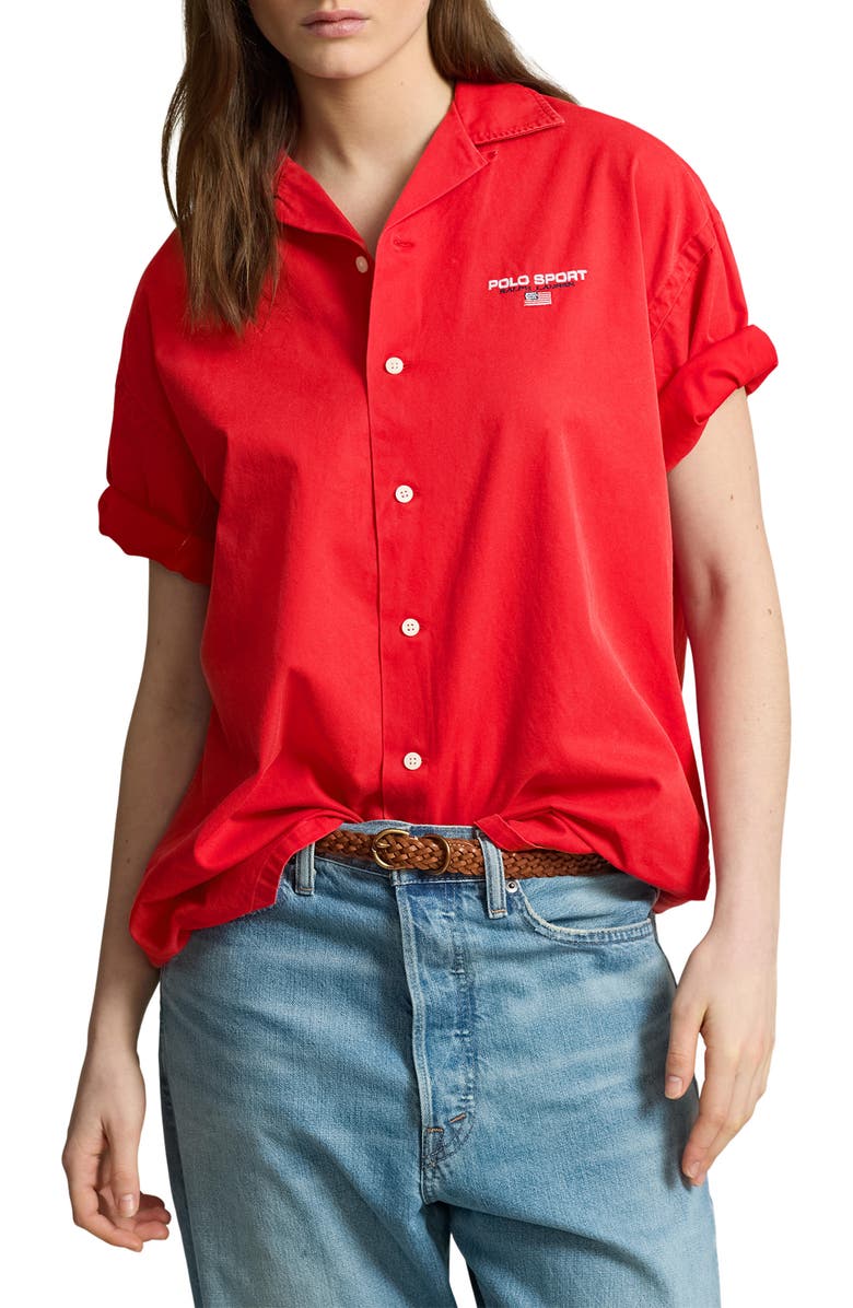 Polo Ralph Lauren Chino Cotton Button-Up Shirt, Alternate, color, 