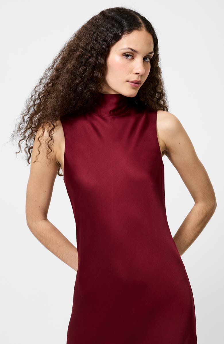Ennis Bow Back Sleeveless Satin Maxi Dress