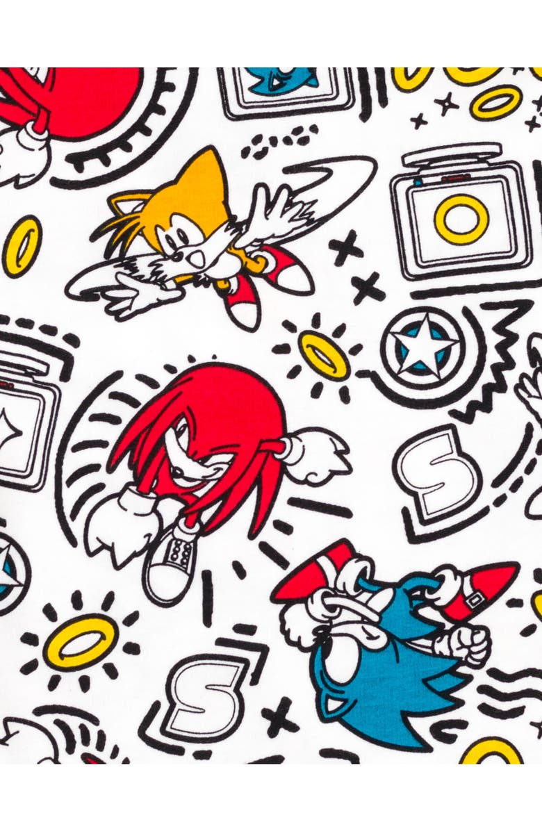 SEGA Sonic the Hedgehog T-Shirt & French Terry Shorts Set, Alternate, color, White