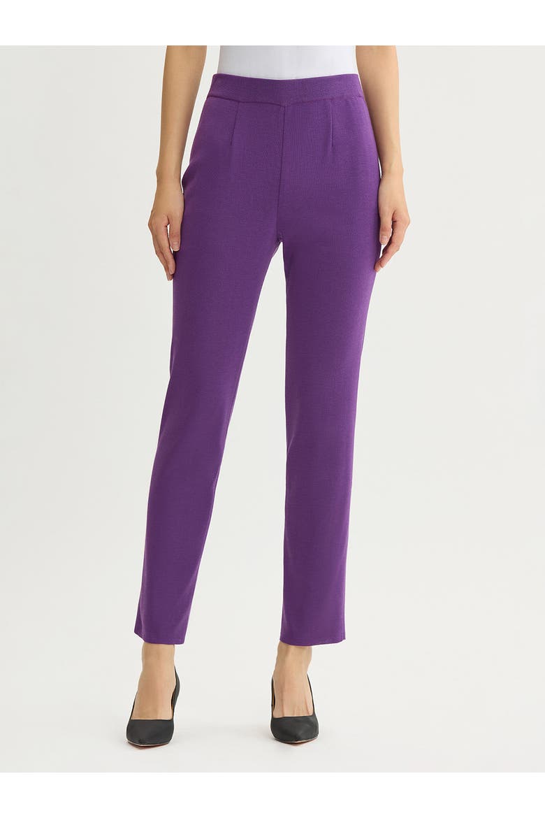 Nancy Slim Leg Mylana Knit Pant, Main, color, Fresh Purple
